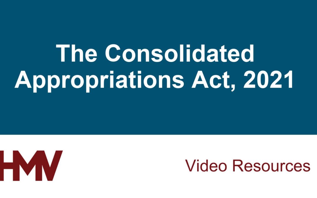 The Consolidated Appropriations Act, 2021