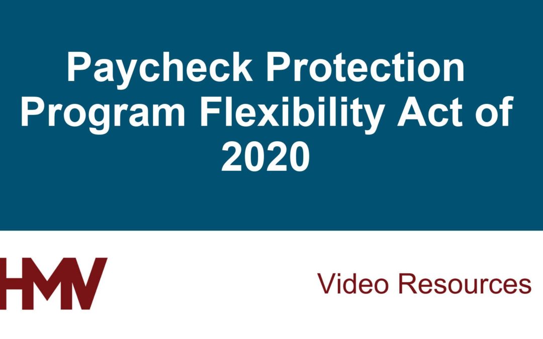 Paycheck Protection Program Flexibility Act of 2020