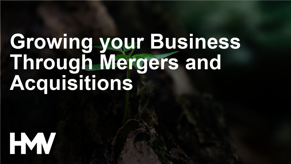Growing your Business Through Mergers and Acquisitions